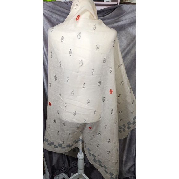 Rag & Bone Checkerboard Lip Print Shawl/Scarf - Picture 11 of 12